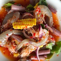 ยำกุ้งสด