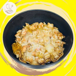 ข้าวกุ้งคั่วซีอิ้วไข่ตอก
