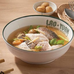 ปลากะพงต้มบ๊วย (ถ้วย)