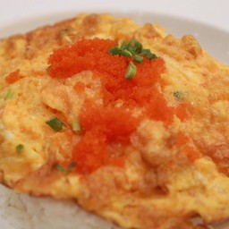 ข้าวไข่เจียว ไข่กุ้ง