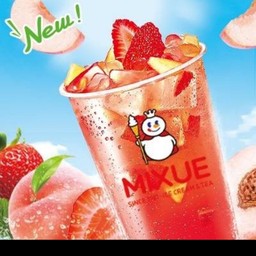 ชาเขียวสตอเบอร์รี่พีช