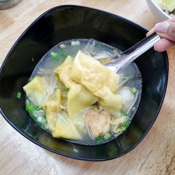 เกี๊ยวหมูลวก+เครื่องปลา