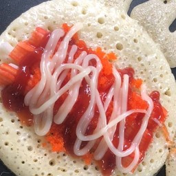 ปูอัด+ไข่กุ้ง