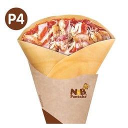 P4 ซอสพิซซ่า+ชีส+เบคอน+แฮม