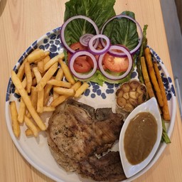 พอร์คชอปสเต็ก Pork Chop Steak