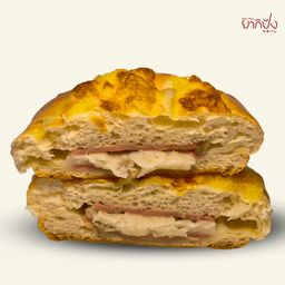 ขนมปังซอสแฮมซอสเห็ดแชมปิญอง