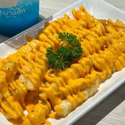 เฟรนซ์ฟรายส์ชีสดิป   French fries + Cheese Sauce