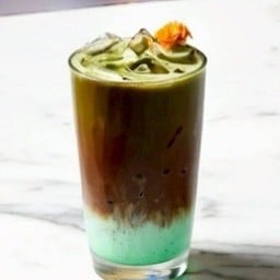 Iced Cocoa Mint Matcha Latte