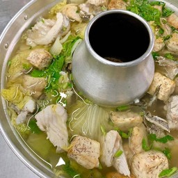 ต้มเผือกเนื้อปลากะพง หม้อใหญ่