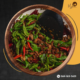 กะเพราหมูสับ [กับข้าว]