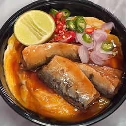 ข้าวปลากระป๋องไข่ข้น