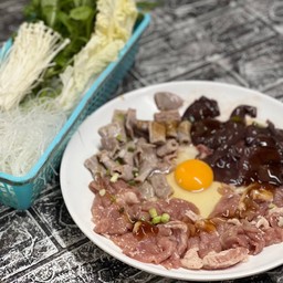 จิ้มจุ่มหมู - ตับ - ไส้