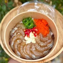 ข้าวหน้ากุ้งดองซีอิ๊ว