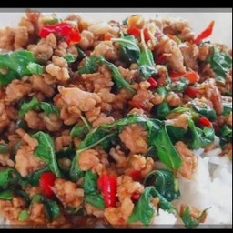 ข้าวกระเพราหมูสับ
