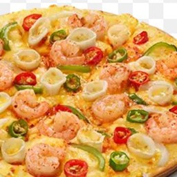 ปูอัด,หมีกหลอด,กุ้ง,พริกหวาน