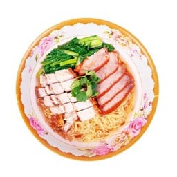 บะหมี่หมูแดง+หมูกรอบ+เกี๊ยว-พิเศษ