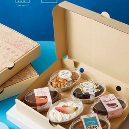 OVAL CAKE BOX SET (6 CUP)