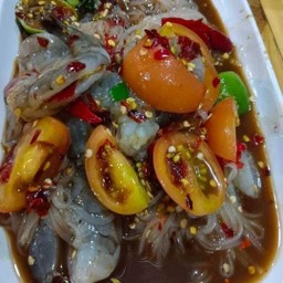 ส้มตำเส้นเล็กกุ้งสด