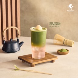 Iced Matcha Lychee Rose