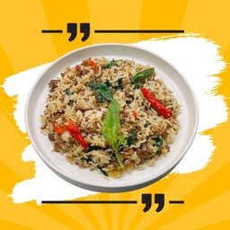 ข้าวกะเพราผัดคลุก