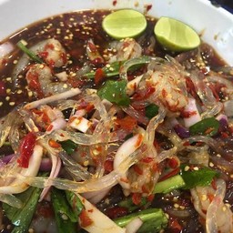 ตำเส้นแก้วปลาร้า
