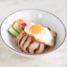 ข้าวผัดคอหมูย่าง