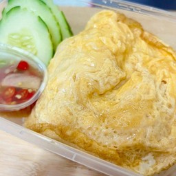 ข้าวไข่โป๊ะ พริกน้ำปลามะนาวสด