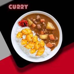 ข้าวแกงกะหรี่ไก่ทอดคาราเกะ