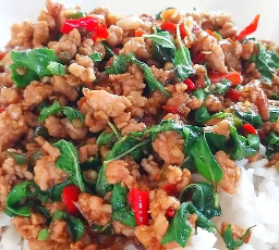 ข้าวกะเพราหมูสับ