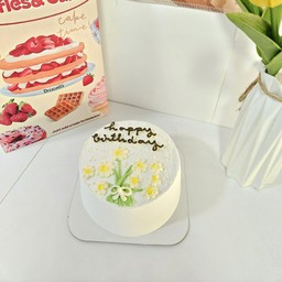 Flower (ระบุข้อความหน้าเค้กได้)