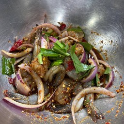 ลาบกุ้งสด