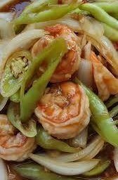 ข้าว+ผัดพริกสดกุ้ง