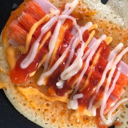 พิซซ่า+ปูอัด+แฮม+ซีส