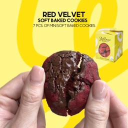 Soft baked red velvet chocolate cookies