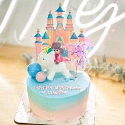 ครึ่งปอนด์ เค้กน้องยูนิคอร์น เขียนข้อความได้