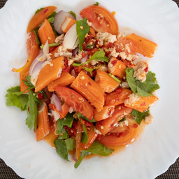 ยำปูอัดหมูสับ