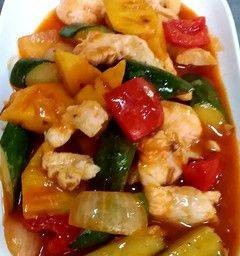 ผัดเปรี้ยวหวานปลาหมึก