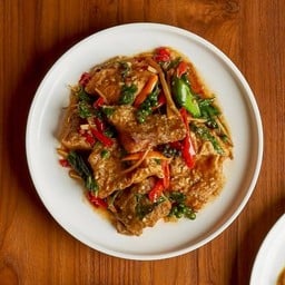 เนื้อปลากะพงผัดฉ่า