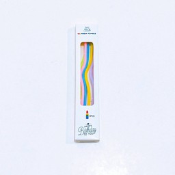 เทียนวันเกิดยาวเกลียว 1กล่อง (มี6เล่ม)