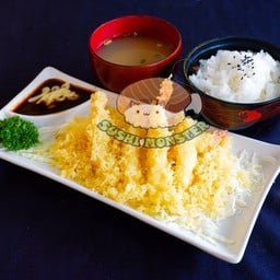 Ebi Don ข้าวกุ้งทอด พร้อมซุป