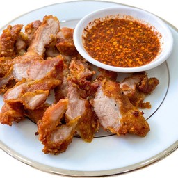 สันคอหมูทอด