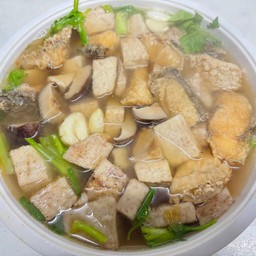 ปลากะพงต้มเผือก