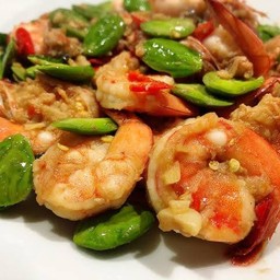 สะตอผัดพริกแกงกุ้ง