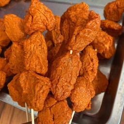 ลูกชิ้นปลาระเบิด(แดง)