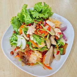 ยำวุ้นเส้นไก่สับ