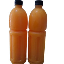 น้ำส้มคั้นแท้ 100% (เนื้อส้ม) Orange Juice with Orange Fresh 1000 ml. Set 2 ขวด
