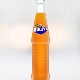 น้ำส้มแฟนต้า + น้ำแข็งเปล่า 1 แก้ว