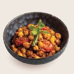 แกงถั่วลูกไก่ผัดแห้ง