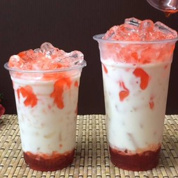 นมสดสตอเบอรี่