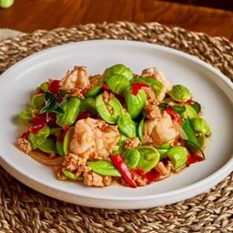 สะตอผัดกุ้งหมูสับ